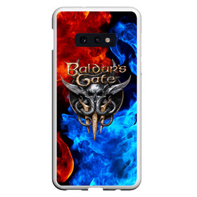 Чехол для Samsung S10E с принтом BALDUR`S GATE в Екатеринбурге, Силикон | Область печати: задняя сторона чехла, без боковых панелей | Тематика изображения на принте: baldur s | baldur s gate | baldur s gate 3 | demons | knights | monsters | балдур | демоны | игры | монстры | рыцари