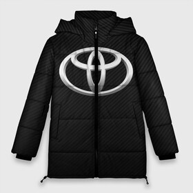 Женская зимняя куртка 3D с принтом Toyota carbon в Екатеринбурге, верх — 100% полиэстер; подкладка — 100% полиэстер; утеплитель — 100% полиэстер | длина ниже бедра, силуэт Оверсайз. Есть воротник-стойка, отстегивающийся капюшон и ветрозащитная планка. 

Боковые карманы с листочкой на кнопках и внутренний карман на молнии | 2020 | alphard | auto | camry | corolla | highlander | hilux | land cruiser 200 | prado | rav4 | sport | supra | toyota | tundra | авто | автомобиль | автомобильные | альфард | бренд | камри | марка | машины | спорт | тойота