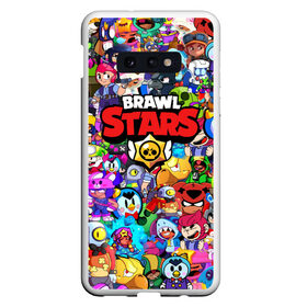 Чехол для Samsung S10E с принтом BRAWL STARS в Екатеринбурге, Силикон | Область печати: задняя сторона чехла, без боковых панелей | Тематика изображения на принте: bibi | brawl stars | brock | bull | crow | dinomike | el primo | leon | mobile game | nita | poko | ricochet | sandy | shall | stars | tara | бравл старс | ворон | леон | мобильные игры