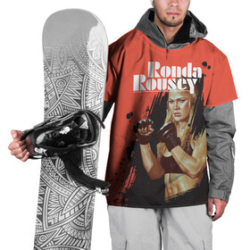 Накидка на куртку 3D с принтом Ronda Rousey в Екатеринбурге, 100% полиэстер |  | Тематика изображения на принте: mma | ronda rousey | rowdy | ufc | мма | ронда роузи