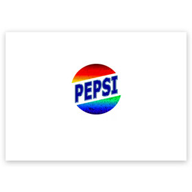 Поздравительная открытка с принтом Pepsi в Екатеринбурге, 100% бумага | плотность бумаги 280 г/м2, матовая, на обратной стороне линовка и место для марки
 | 90 е | 90s | art | back | logo | pepsi | retro | арт | время | дата | девяностые | лого | логотип.детство | надпись | пепси | прикольная | ретро | рождение | сделан | слова | цифры | эмблема