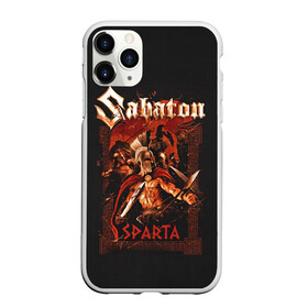 Чехол для iPhone 11 Pro Max матовый с принтом Sabaton - Sparta в Екатеринбурге, Силикон |  | Тематика изображения на принте: battle metal | sabaton | военный рок | йоаким броден | крис рёланд | пар сундстрём | рок | рок группа | хэви метал | шведская группа | шведский рок