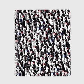 Тетрадь с принтом Черно-белые медведи в Екатеринбурге, 100% бумага | 48 листов, плотность листов — 60 г/м2, плотность картонной обложки — 250 г/м2. Листы скреплены сбоку удобной пружинной спиралью. Уголки страниц и обложки скругленные. Цвет линий — светло-серый
 | anime | danganronpa | doodling | manga | monokuma. аниме | textures | tiles | дудлинг | злодей. персонаж | коллаж | манпа | монокума | паттрен. медведь | плюшевый. данганронпа | тайлы | текстуры | толпа | фон