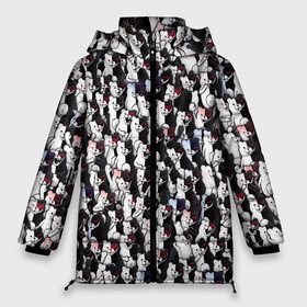 Женская зимняя куртка 3D с принтом Черно-белые медведи в Екатеринбурге, верх — 100% полиэстер; подкладка — 100% полиэстер; утеплитель — 100% полиэстер | длина ниже бедра, силуэт Оверсайз. Есть воротник-стойка, отстегивающийся капюшон и ветрозащитная планка. 

Боковые карманы с листочкой на кнопках и внутренний карман на молнии | anime | danganronpa | doodling | manga | monokuma. аниме | textures | tiles | дудлинг | злодей. персонаж | коллаж | манпа | монокума | паттрен. медведь | плюшевый. данганронпа | тайлы | текстуры | толпа | фон