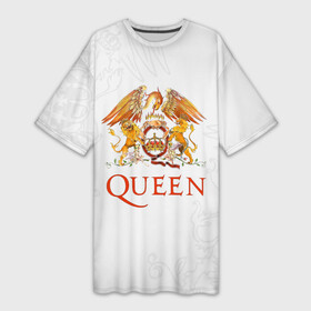 Платье-футболка 3D с принтом Queen в Екатеринбурге,  |  | Тематика изображения на принте: freddie mercury | paul | queen | quen | богемская рапсодия | брайан мэй | глэм | группа | джон дикон | квин | королева | куин | меркури | меркьюри | музыкант | мэркури | певец | песня | поп | роджер тейлор | рок