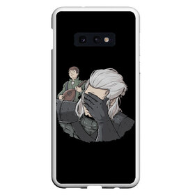 Чехол для Samsung S10E с принтом The Witcher Facepalm в Екатеринбурге, Силикон | Область печати: задняя сторона чехла, без боковых панелей | andrzej | cavill | ciri | geralt | henry | netflix | rivia | sapkowski | witcher | анджей | ведьмак | геральт | йеннифер | кавилл | лютик | ривия | сапковский | цири | цирилла