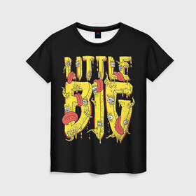 Женская футболка 3D с принтом Little Big в Екатеринбурге, 100% полиэфир ( синтетическое хлопкоподобное полотно) | прямой крой, круглый вырез горловины, длина до линии бедер | 20 | 2020 | big | eurovision | little | music | биг | бузова | евровидение | ильич | литл | музыка