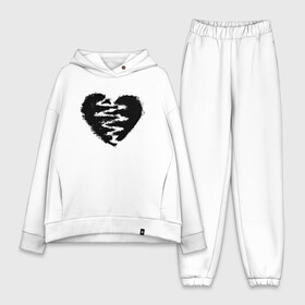 Женский костюм хлопок Oversize с принтом Lizer в Екатеринбурге,  |  | art | black | heart | lizer | love | love is | rap | арт | артист | дым | лизер | любовь | музыка | прикольная | реп | репер | русский реп | рэп | сердце