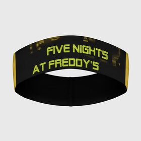 Повязка на голову 3D с принтом Five Nights at Freddys в Екатеринбурге,  |  | five | freddys | horror | nights | point and click | survival | игра | ночей | пять | фредди