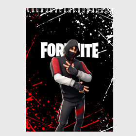 Скетчбук с принтом FORTNITE IKONIK в Екатеринбурге, 100% бумага
 | 48 листов, плотность листов — 100 г/м2, плотность картонной обложки — 250 г/м2. Листы скреплены сверху удобной пружинной спиралью | Тематика изображения на принте: fortnite | fortnite 2 | fortnite x | ikonik | marshmello | ninja | ninja streamer | streamer | иконик | маршмелло | ниндзя | фортнайт | фортнайт 2 | фортнайт глава 2