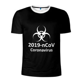 Мужская футболка 3D спортивная с принтом Коронавирус в Екатеринбурге, 100% полиэстер с улучшенными характеристиками | приталенный силуэт, круглая горловина, широкие плечи, сужается к линии бедра | coronavirus | covid 19 | арт | болезни | вирус | грипп | коронавирус | надписи | эпидемия