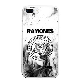 Чехол для iPhone 7Plus/8 Plus матовый с принтом RAMONES в Екатеринбурге, Силикон | Область печати: задняя сторона чехла, без боковых панелей | america | ramones | rock | usa | америка | джонни рамон | джоуи рамон | ди ди рамон | клем бурк | кристофер уорд | марки рамон | рамоунз | ричи рамон | рок | сша | томми рамон