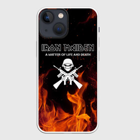 Чехол для iPhone 13 mini с принтом IRON MAIDEN | АЙРОН МЕЙДЕН (Z) в Екатеринбурге,  |  | iron maiden | адриан смит | брюс дикинсон | дэйв мюрреи | железная дева | нико макбрэйн | стив харрис | яник герс