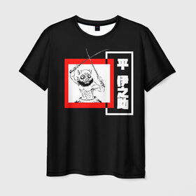 Мужская футболка 3D с принтом Demon Slayer Иноске в Екатеринбурге, 100% полиэфир | прямой крой, круглый вырез горловины, длина до линии бедер | demon hunter | demon slayer | inosuke hashibira | kimetsu no yaiba | иноске хашибира | клинок | клинок рассекающий демонов | рассекающий демонов