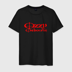 Мужская футболка хлопок с принтом Ozzy Osbourne в Екатеринбурге, 100% хлопок | прямой крой, круглый вырез горловины, длина до линии бедер, слегка спущенное плечо. | black sabbath | michael osbourne | ozzy osbourne | джон майкл осборн | дум метал | оззи | осборн | хард рок | хеви метал
