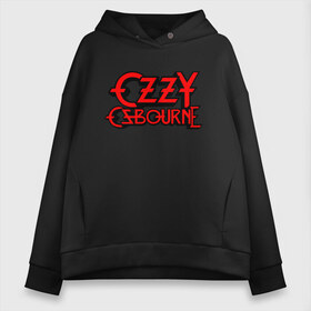 Женское худи Oversize хлопок с принтом Ozzy Osbourne в Екатеринбурге, френч-терри — 70% хлопок, 30% полиэстер. Мягкий теплый начес внутри —100% хлопок | боковые карманы, эластичные манжеты и нижняя кромка, капюшон на магнитной кнопке | black sabbath | michael osbourne | ozzy osbourne | джон майкл осборн | дум метал | оззи | осборн | хард рок | хеви метал