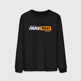Мужской свитшот хлопок с принтом FAKE TAXI в Екатеринбурге, 100% хлопок |  | brand | brazzers | fake taxi | faketaxi | hub | mode | playboy | бразерс | бренд | мода | фейк такси