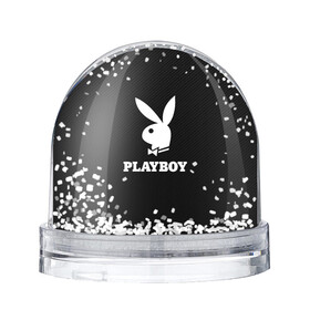 Игрушка Снежный шар с принтом PLAYBOY | ПЛЕЙБОЙ (Z) в Екатеринбурге, Пластик | Изображение внутри шара печатается на глянцевой фотобумаге с двух сторон | brand | brazzers | faketaxi | hub | mode | playboy | бразерс | бренд | мода | фейк такси