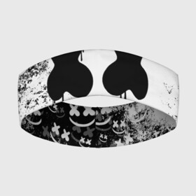 Повязка на голову 3D с принтом Marshmello в Екатеринбурге,  |  | marshmello | диджей | клуб | клубная музыка | маршмеллоу | маршмэлло | маршмэллоу | музыка | электронная