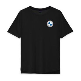 Мужская футболка хлопок Oversize с принтом BMW LOGO 2020 в Екатеринбурге, 100% хлопок | свободный крой, круглый ворот, “спинка” длиннее передней части | Тематика изображения на принте: bmw | bmw performance | m | motorsport | performance | бмв | бэха | моторспорт