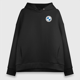 Женское худи Oversize хлопок с принтом BMW LOGO 2020 в Екатеринбурге, френч-терри — 70% хлопок, 30% полиэстер. Мягкий теплый начес внутри —100% хлопок | боковые карманы, эластичные манжеты и нижняя кромка, капюшон на магнитной кнопке | bmw | bmw performance | m | motorsport | performance | бмв | бэха | моторспорт