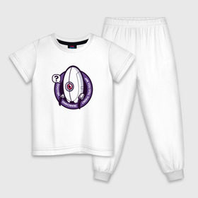 Детская пижама хлопок с принтом Portal в Екатеринбурге, 100% хлопок |  брюки и футболка прямого кроя, без карманов, на брюках мягкая резинка на поясе и по низу штанин
 | игра | турель
