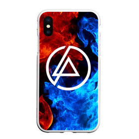 Чехол для iPhone XS Max матовый с принтом LINKIN PARK в Екатеринбурге, Силикон | Область печати: задняя сторона чехла, без боковых панелей | chester bennington | linkin park | mike shinoda | линкин парк