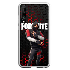 Чехол для Honor P30 с принтом FORTNITE IKONIK в Екатеринбурге, Силикон | Область печати: задняя сторона чехла, без боковых панелей | fortnite | fortnite 2 | fortnite x маршмелло | ikonik | marshmello | ninja | ninja streamer | иконик | ниндзя | фортнайт | фортнайт 2 | фортнайт глава 2