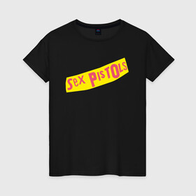 Женская футболка хлопок с принтом Sex Pistols в Екатеринбурге, 100% хлопок | прямой крой, круглый вырез горловины, длина до линии бедер, слегка спущенное плечо | rock | stephen philip | глен мэтлок | музыка | панк рок | пол кук | рок | сид вишес | стив джонс