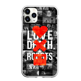 Чехол для iPhone 11 Pro матовый с принтом LOVE DEATH ROBOTS (LDR) в Екатеринбурге, Силикон |  | Тематика изображения на принте: death | fantastic | future | ldr | love | love death and robots | love death robots | netflix | robots | sci fi | будущее | лдр | любовь | нетфликс | роботы | фантастика