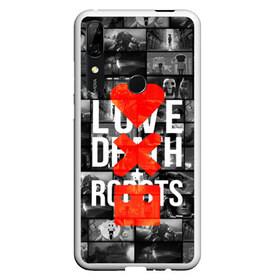 Чехол для Honor P Smart Z с принтом LOVE DEATH ROBOTS (LDR) в Екатеринбурге, Силикон | Область печати: задняя сторона чехла, без боковых панелей | Тематика изображения на принте: death | fantastic | future | ldr | love | love death and robots | love death robots | netflix | robots | sci fi | будущее | лдр | любовь | нетфликс | роботы | фантастика