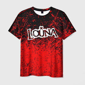 Мужская футболка 3D с принтом Louna в Екатеринбурге, 100% полиэфир | прямой крой, круглый вырез горловины, длина до линии бедер | louna | tracktor bowling | альтернативный метал | альтернативный рок | гранж | лу | луна | ню метал | панк рок | хард рок