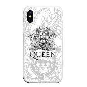 Чехол для iPhone XS Max матовый с принтом QUEEN в Екатеринбурге, Силикон | Область печати: задняя сторона чехла, без боковых панелей | queen | rock | we will rock you | брайан мэи | группа queen | группа квин | джон дикон | квин | королева | король | роджер тейлор | рок | фредди меркьюри