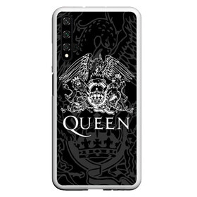 Чехол для Honor 20 с принтом QUEEN в Екатеринбурге, Силикон | Область печати: задняя сторона чехла, без боковых панелей | queen | rock | we will rock you | брайан мэи | группа queen | группа квин | джон дикон | квин | королева | король | роджер тейлор | рок | фредди меркьюри