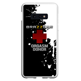 Чехол для Samsung S10E с принтом Brazzers orgasm donor в Екатеринбурге, Силикон | Область печати: задняя сторона чехла, без боковых панелей | brazzers | ананизм | бразерс | браззерс | братья | звезда | мостурба | надпись | прикол | проно хуб | сайт | с