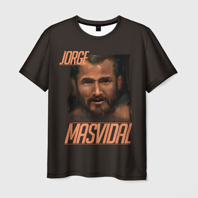 Мужская футболка 3D с принтом Jorge Masvidal в Екатеринбурге, 100% полиэфир | прямой крой, круглый вырез горловины, длина до линии бедер | gamebred | jorge masvidal | masvidal | mma | ufc | масвидаль | мма | хорхе масвидаль