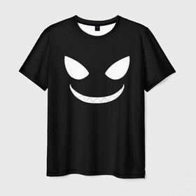 Мужская футболка 3D с принтом Shinra Smile, Fire Force в Екатеринбурге, 100% полиэфир | прямой крой, круглый вырез горловины, длина до линии бедер | anime | enen no shouboutai | fire force | pusu pusu | shinra | аниме | пламенная бригада пожарных | шинра кусакабэ