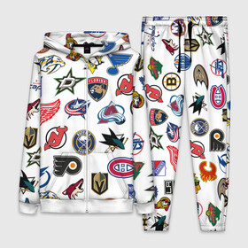 Женский костюм 3D с принтом NHL PATTERN в Екатеринбурге,  |  | anaheim ducks | arizona coyotes | boston bruins | buffalo sabres | calgary flames | canadiens de montreal | carolina hurricanes | chicago blackhawks | colorado avalanche | columbus blue jackets | dallas stars | detroit red wings | edmonton oil | hockey | 