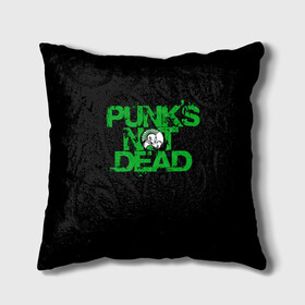 Подушка 3D с принтом Punks Not Dead в Екатеринбурге, наволочка – 100% полиэстер, наполнитель – холлофайбер (легкий наполнитель, не вызывает аллергию). | состоит из подушки и наволочки. Наволочка на молнии, легко снимается для стирки | art | punk | punks not dead | rock | sons of anarchy | анархия | арт | группа | егор летов | логотип | музыка | надпись | панк | панк рок | прикольная | рок | свобода | хаос