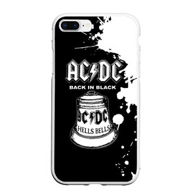 Чехол для iPhone 7Plus/8 Plus матовый с принтом AC DC Back in Black в Екатеринбурге, Силикон | Область печати: задняя сторона чехла, без боковых панелей | ac dc | acdc | acdc ас дс | angus | back in black | highway to hell | mckinnon | young | австралийская | ангус янг | ас дс | асдс | блюз | в форме | гитара | группа | крис слэйд | метал | молния | музыка | п | певец | рок | рок н ролл