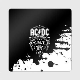 Магнит виниловый Квадрат с принтом AC/DC T.N.T. в Екатеринбурге, полимерный материал с магнитным слоем | размер 9*9 см, закругленные углы | Тематика изображения на принте: ac dc | acdc | acdc ас дс | angus | back in black | highway to hell | mckinnon | young | австралийская | ангус янг | ас дс | асдс | блюз | в форме | гитара | группа | крис слэйд | метал | молния | музыка | п | певец | рок | рок н ролл