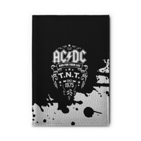 Обложка для автодокументов с принтом AC/DC T.N.T. в Екатеринбурге, натуральная кожа |  размер 19,9*13 см; внутри 4 больших “конверта” для документов и один маленький отдел — туда идеально встанут права | ac dc | acdc | acdc ас дс | angus | back in black | highway to hell | mckinnon | young | австралийская | ангус янг | ас дс | асдс | блюз | в форме | гитара | группа | крис слэйд | метал | молния | музыка | п | певец | рок | рок н ролл