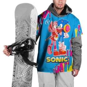 Накидка на куртку 3D с принтом Sonic в Екатеринбурге, 100% полиэстер |  | Тематика изображения на принте: game | sega | sonic the hedgehog | sonik | игра | комиксы | мультфильм | соник