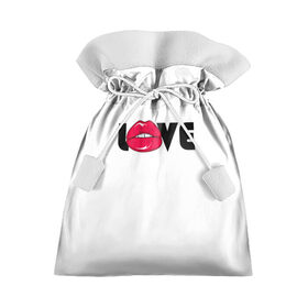 Подарочный 3D мешок с принтом love (W) в Екатеринбурге, 100% полиэстер | Размер: 29*39 см | Тематика изображения на принте: kiss | love | me | буквы | горошек | губы | девушке | женщине | лов | любим | люблю | любовь | меня | мне | мужчине | надпись | парню | подарок | поцелуй | рот | тебя | уже