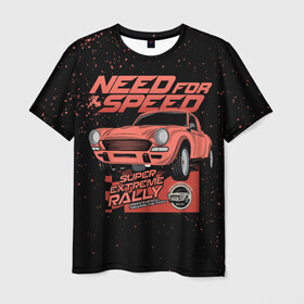 Мужская футболка 3D с принтом Need for Speed в Екатеринбурге, 100% полиэфир | прямой крой, круглый вырез горловины, длина до линии бедер | games | heat | most | nfs mw | off | payback | racing | reviews | rip | wanted | авто | вип | гонки | жажда скорости | класс | машины | нид | симулятор | фор