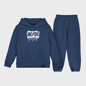 Детский костюм хлопок Oversize с принтом AC DC в Екатеринбурге,  |  | ac dc | acdc | acdc ас дс | angus | back in black | highway to hell | mckinnon | young | австралийская | ангус янг | ас дс | асдс | блюз | в форме | гитара | группа | крис слэйд | метал | молния | музыка | п | певец | рок | рок н ролл