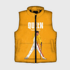 Женский жилет утепленный 3D с принтом Queen в Екатеринбурге,  |  | freddie mercury | queen | quen | the show must go on | we are the champions | богемская рапсодия | глэм | группа | квин | королева | куин | меркури | меркьюри | музыкант | мэркури | певец | песня | поп | рок | фаррух булсара | фредди