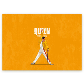 Поздравительная открытка с принтом Queen в Екатеринбурге, 100% бумага | плотность бумаги 280 г/м2, матовая, на обратной стороне линовка и место для марки
 | Тематика изображения на принте: freddie mercury | queen | quen | the show must go on | we are the champions | богемская рапсодия | глэм | группа | квин | королева | куин | меркури | меркьюри | музыкант | мэркури | певец | песня | поп | рок | фаррух булсара | фредди