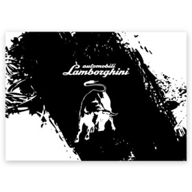 Поздравительная открытка с принтом Lamborghini в Екатеринбурге, 100% бумага | плотность бумаги 280 г/м2, матовая, на обратной стороне линовка и место для марки
 | audi | auto | aventador | lamborghini | murcielago | urus | авто | автомобиль | ам | ламба | ламборгини | машина | машины | спорткар | урус