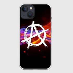 Чехол для iPhone 13 с принтом АНАРХИЯ | ANARCHY в Екатеринбурге,  |  | anarchy | bright | fire | flame | heat | light | riot | rock | wildfire | анархия | бунт | знаки | искры | музыка | огненный | огонь | панки | пламя | пожар | рок | символ